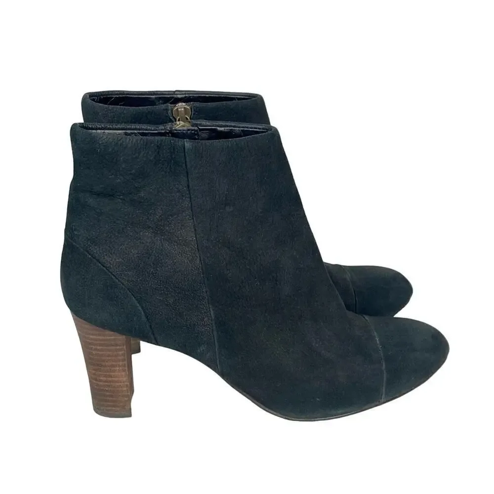 COLE HAAN Nubuck Suede Ankle Boots Booties in Black  9